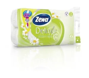 Papier toaletowy 3-warstwowy, 8 rolek, ZEWA Deluxe, rumianek